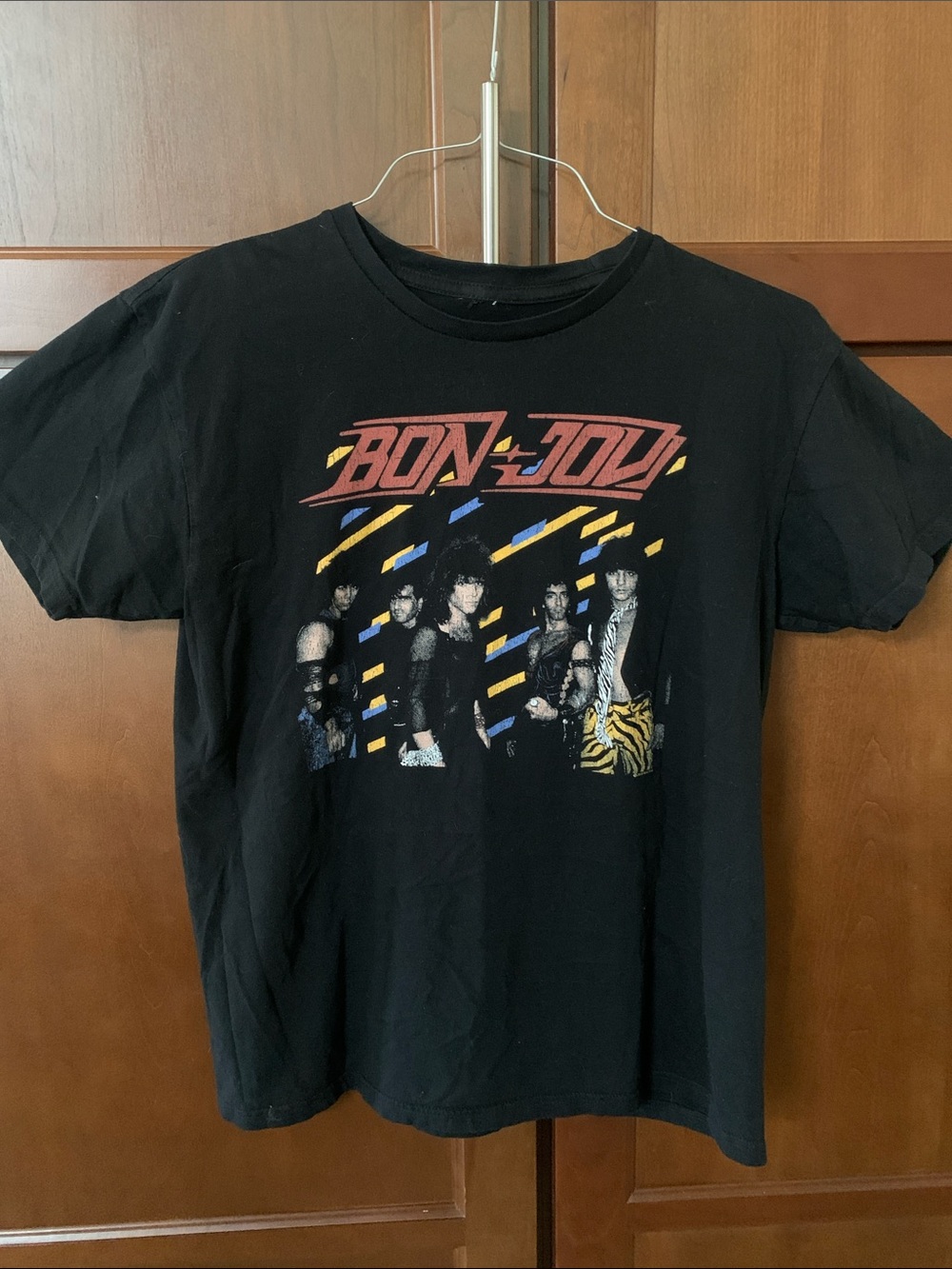 Bon Jovi Black Graphic Short Sleeved Band T Shirt Men’s Women’s Medium
